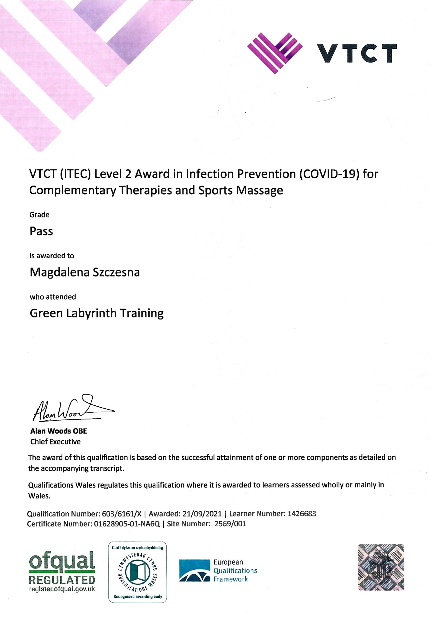 covid certificate