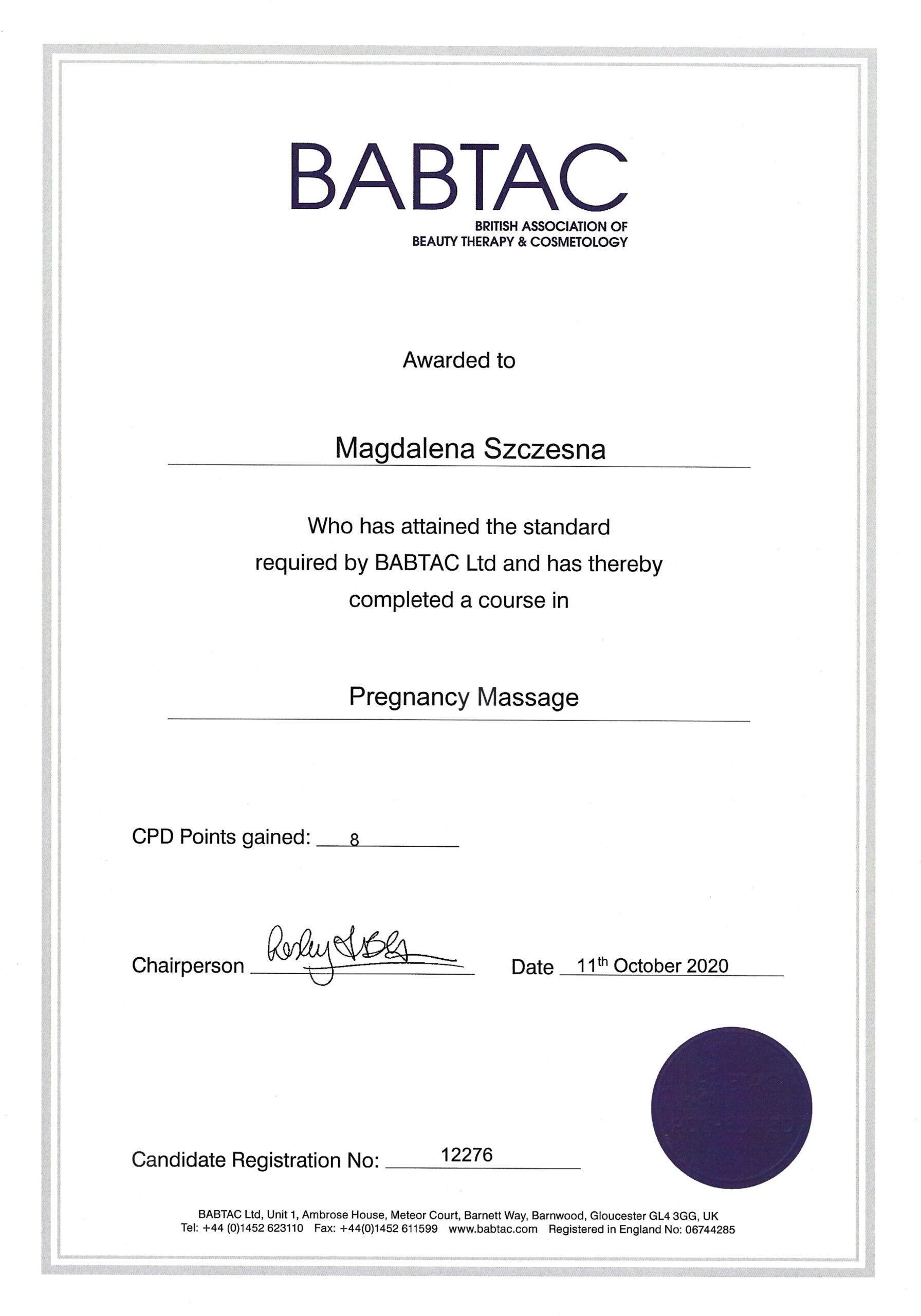 pregnancy massage